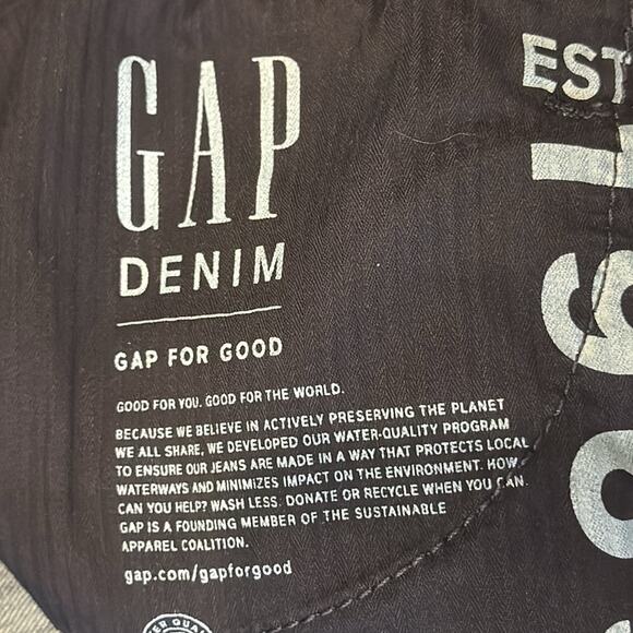 GAP Women's High Rise Favorite Jegging Stripe Navy Size 14/32 - Picture 8 of 11